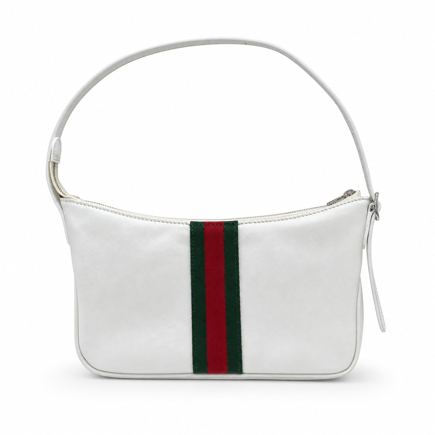 Gucci Leather White Brown Shoulder Bag