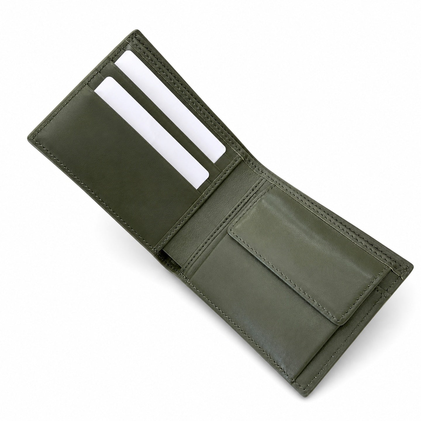 Gucci Men's Supreme Small Canvas Leather Beige Green Wallet