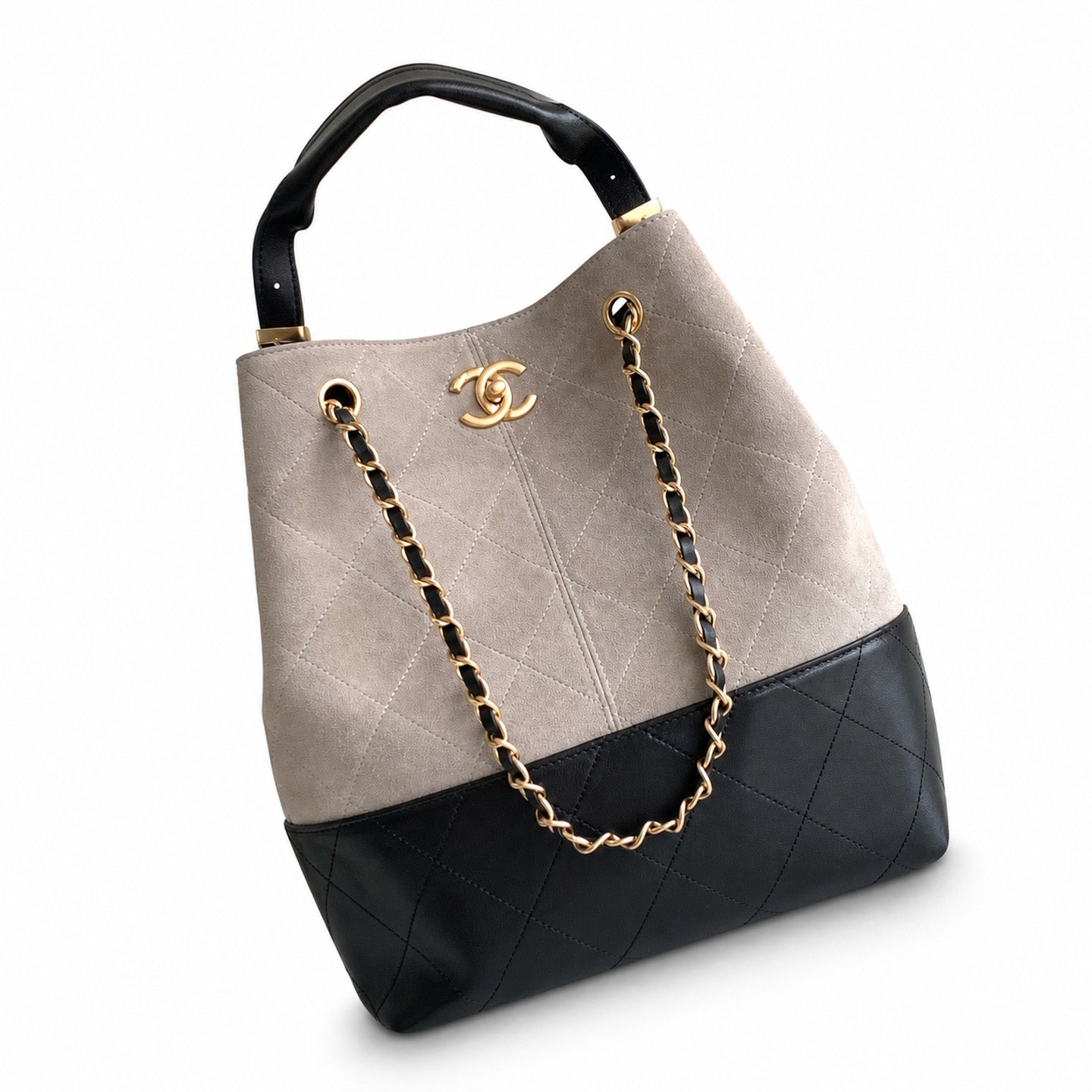 Chanel Leather Gold Crossbody Bag