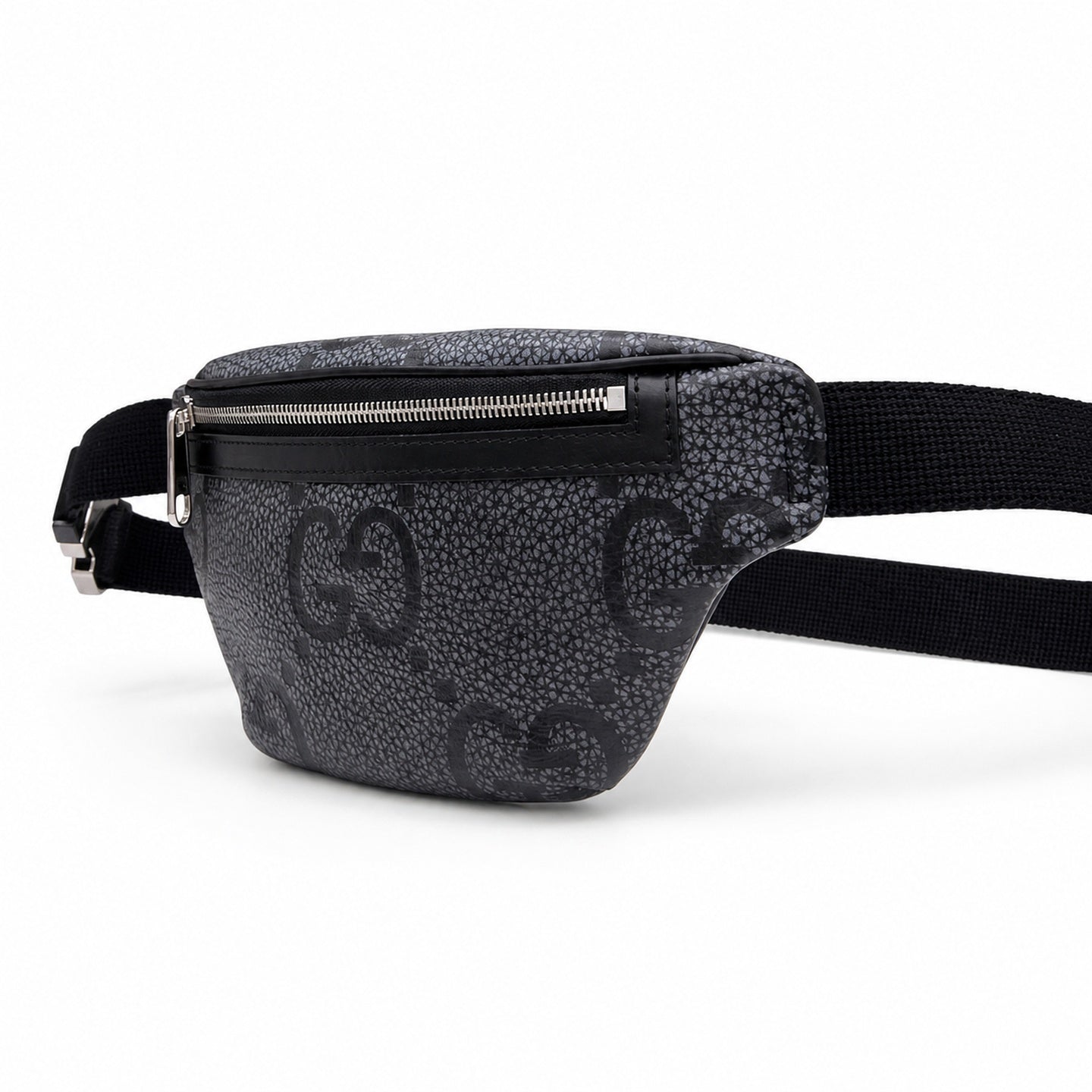 Gucci Small Cotton Leather Black Gray Suitcase