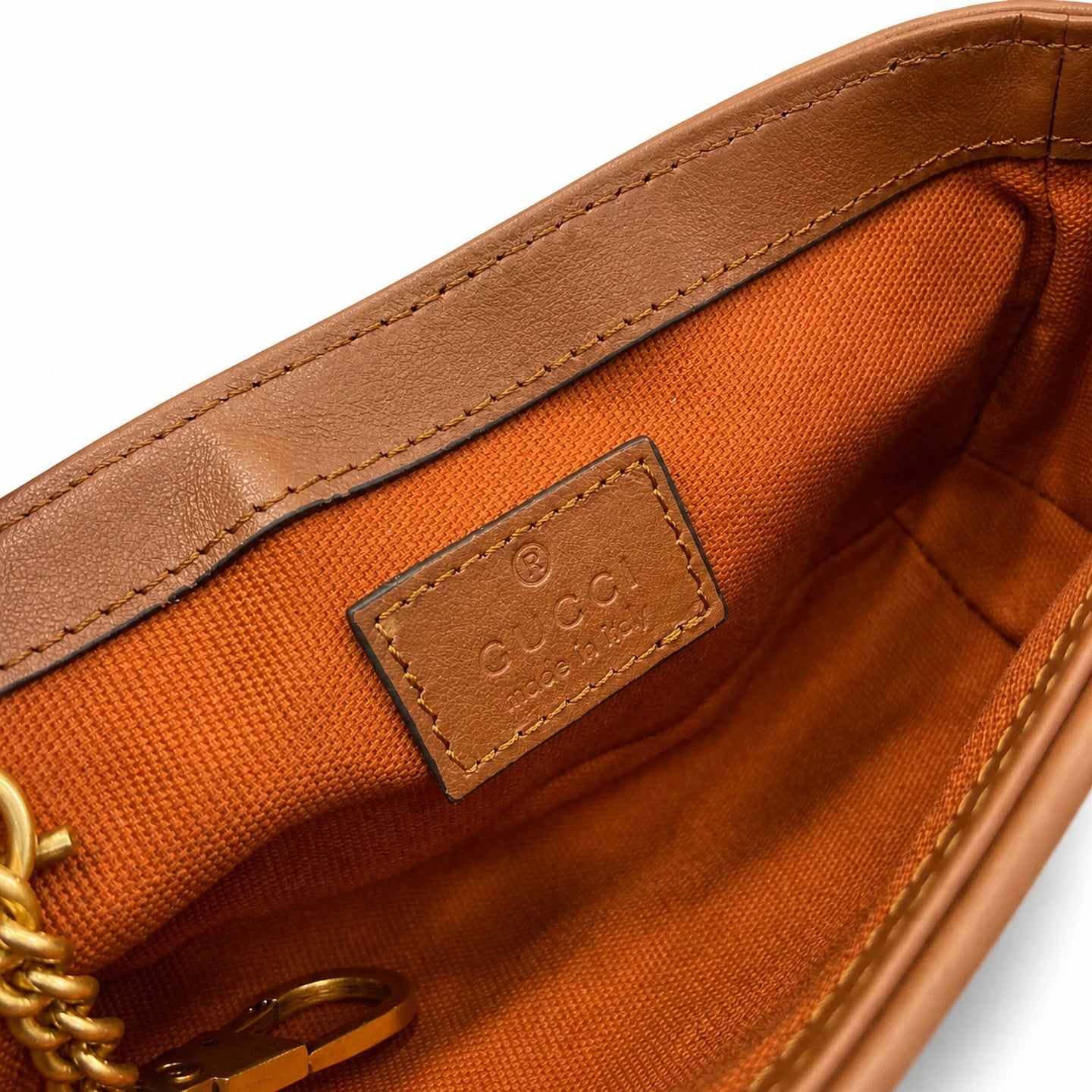 Gucci Mini Cotton Canvas Leather Brown Blue Gold Shoulder Bag