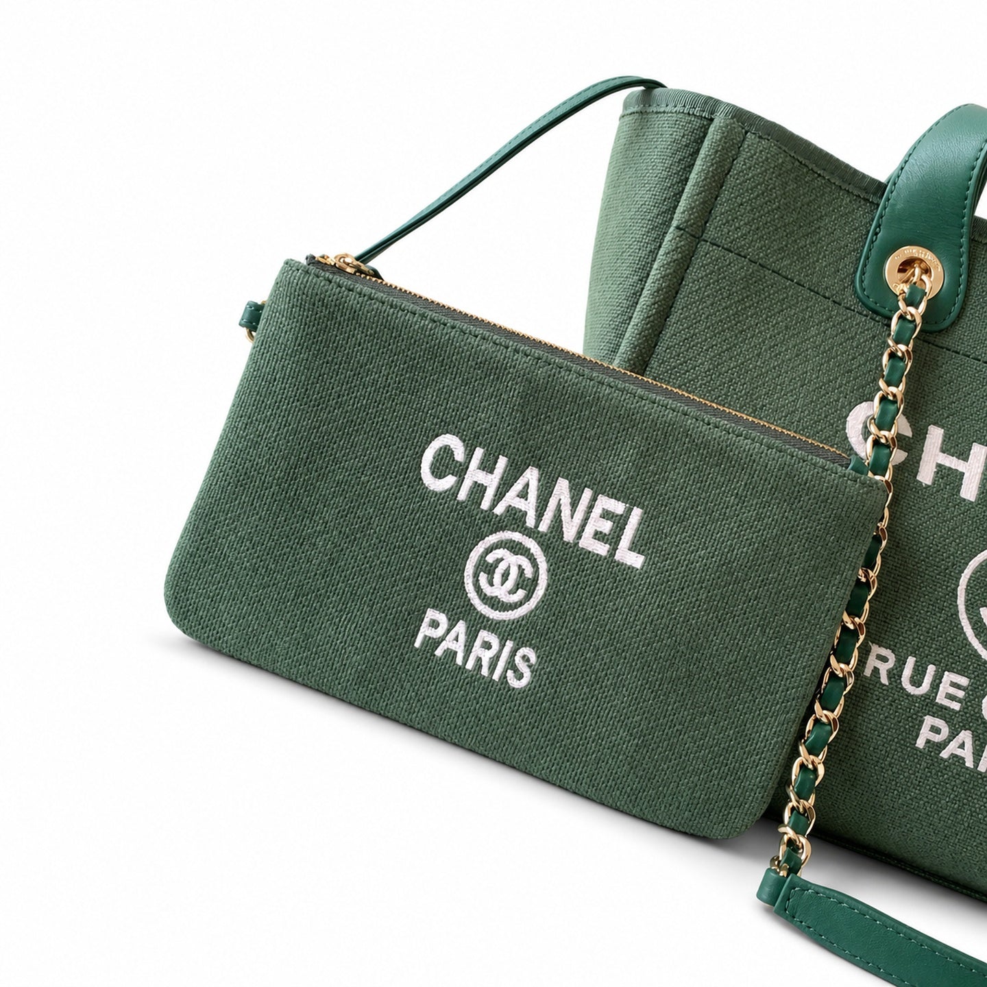 Chanel Small Cotton Leather Bag