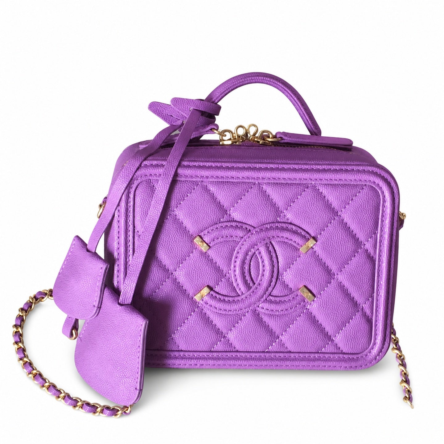 Chanel Leather Gold Bag