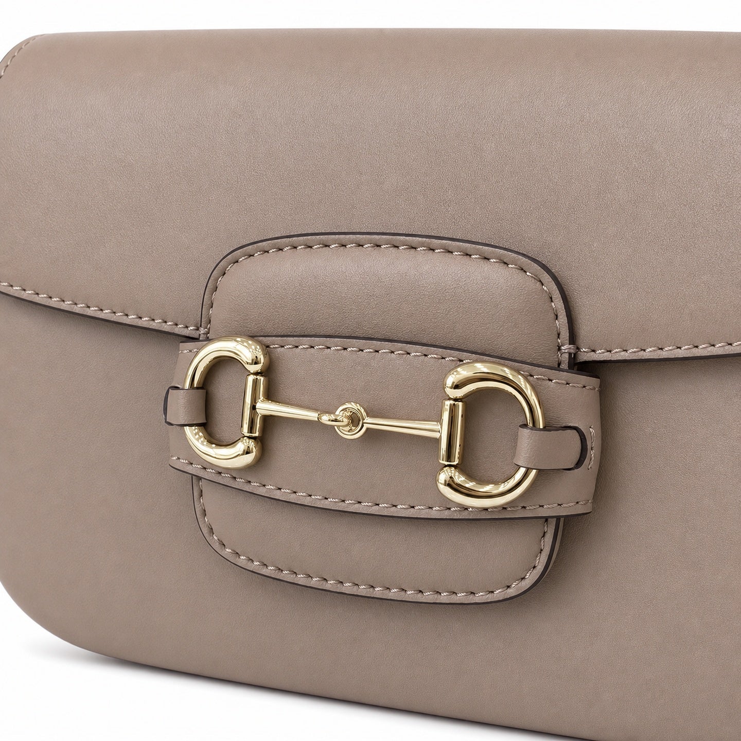 Gucci Horsebit 1955 Small Cotton Leather Brown Gold Shoulder Bag