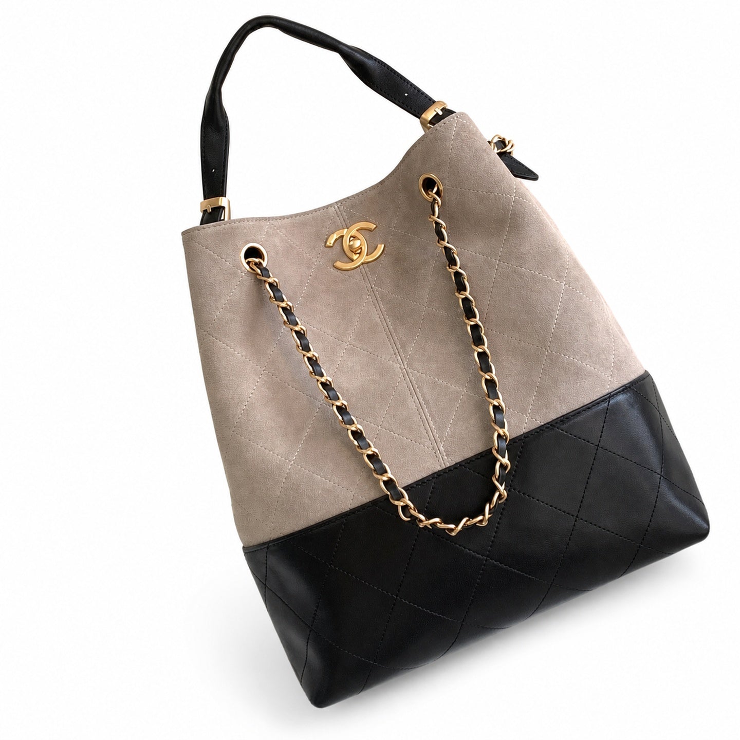 Chanel Leather Gold Crossbody Bag