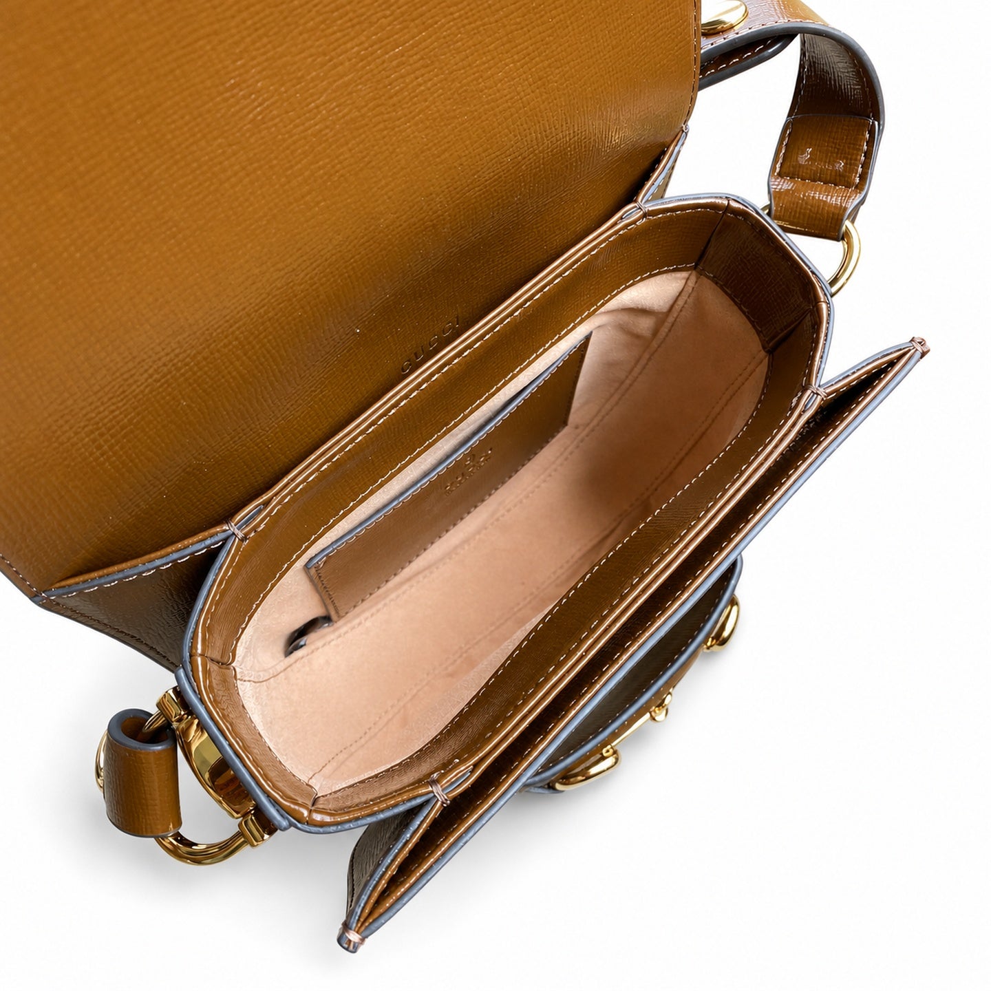 Gucci Mini Leather Beige Brown Handbag