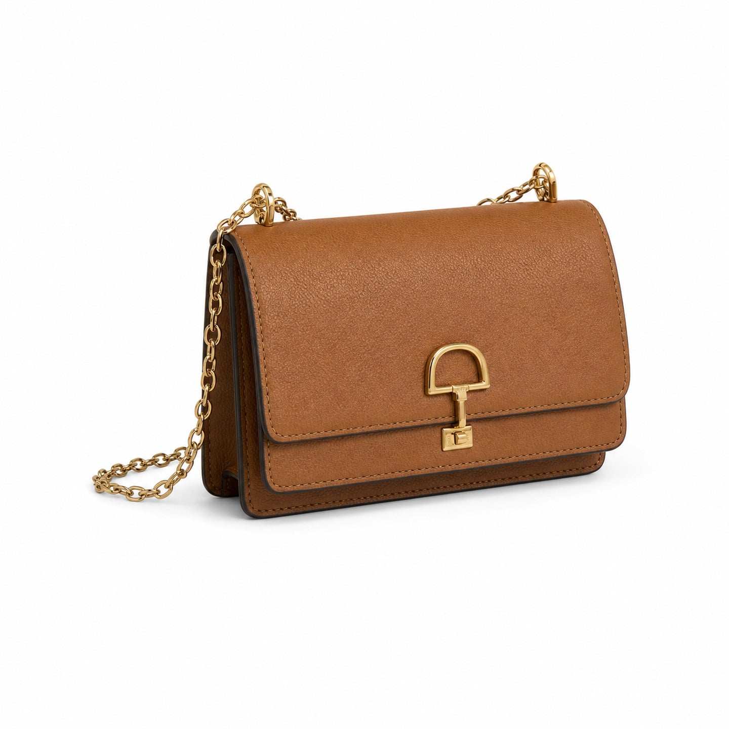 Gucci Horsebit Cotton Leather Brown Gold Wallet