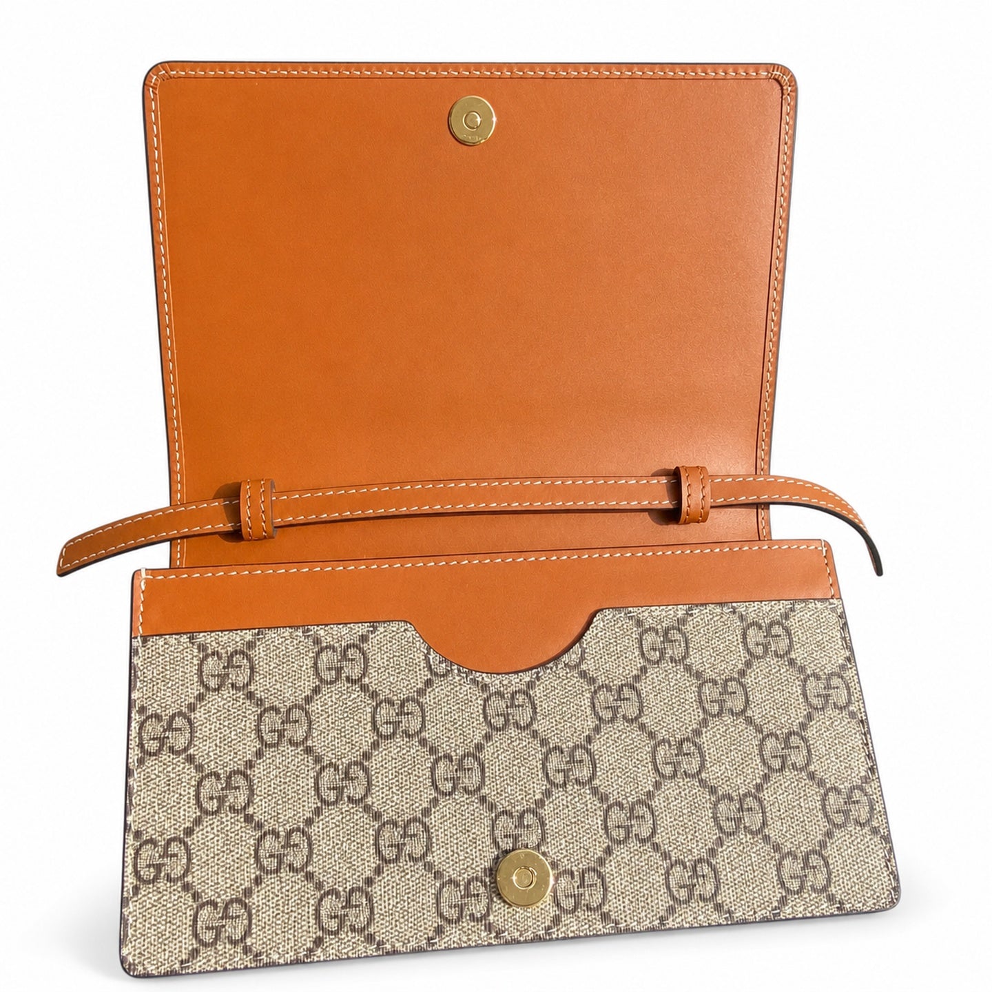 Gucci Mini Canvas Leather Beige Brown Handbag