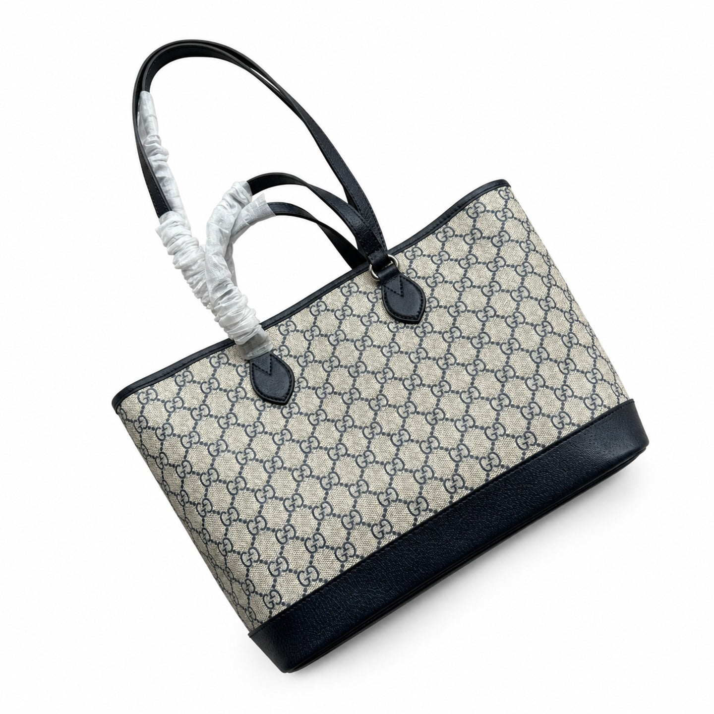 Gucci Ophidia Supreme Canvas Leather Brown Blue Handbag