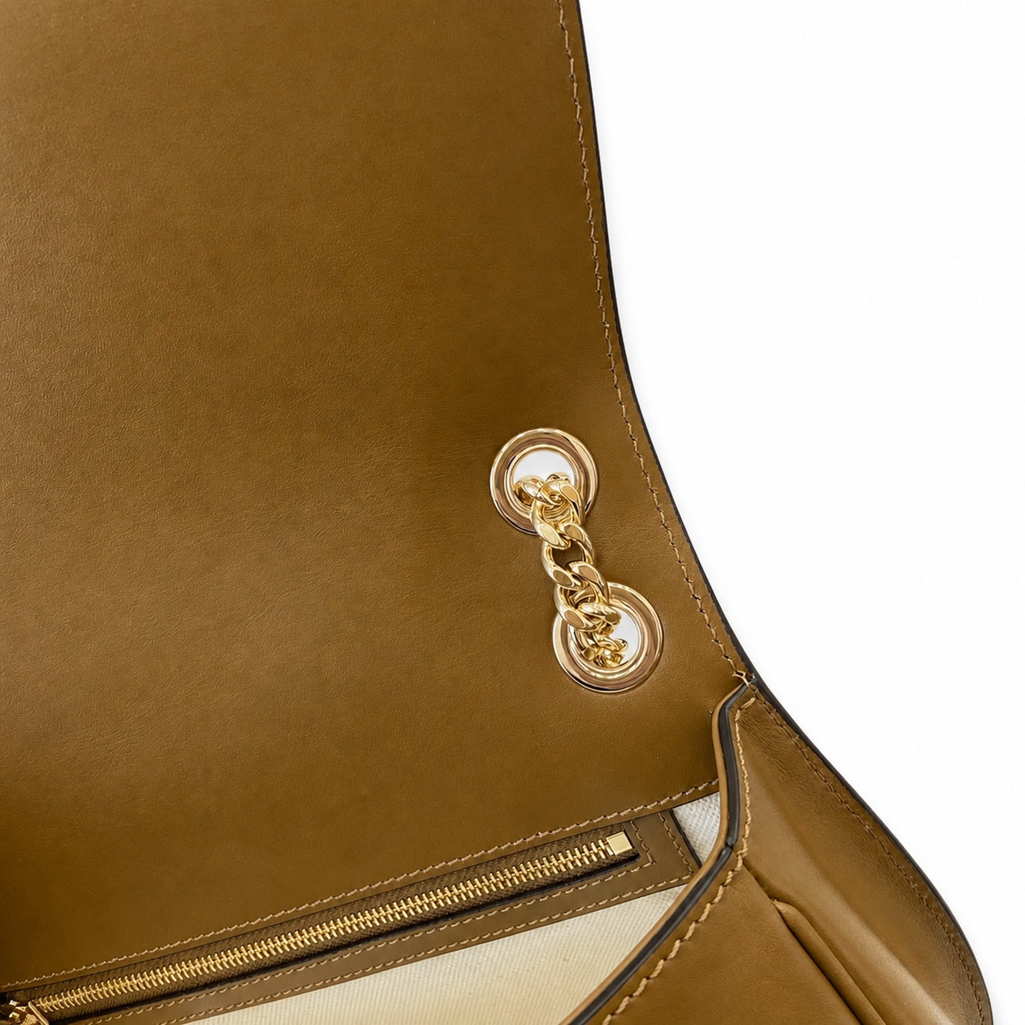 Gucci Blondie Small Leather Brown Gold Shoulder Bag