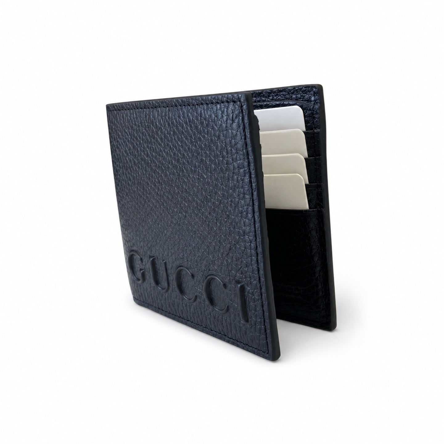 Gucci Small Leather Black Burgundy Wallet