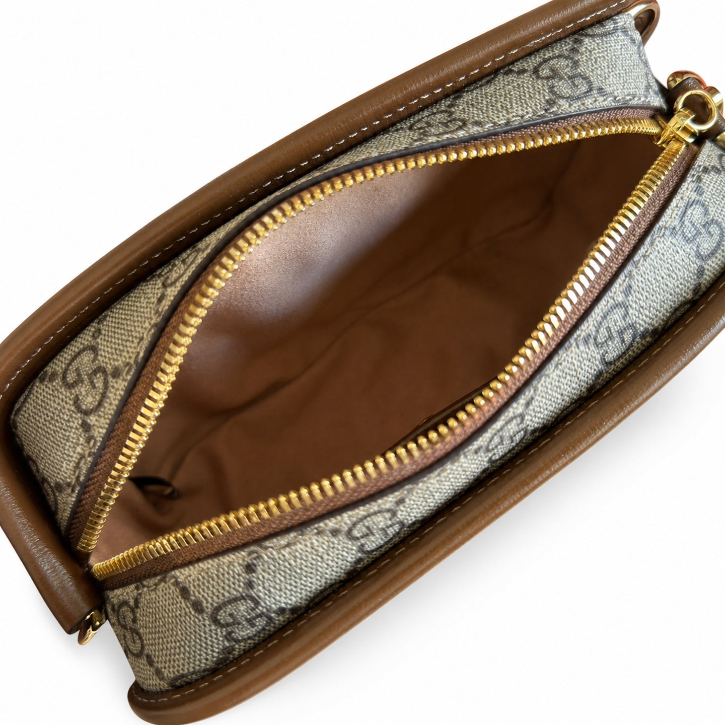 Gucci Mini Leather Brown Crossbody Bag