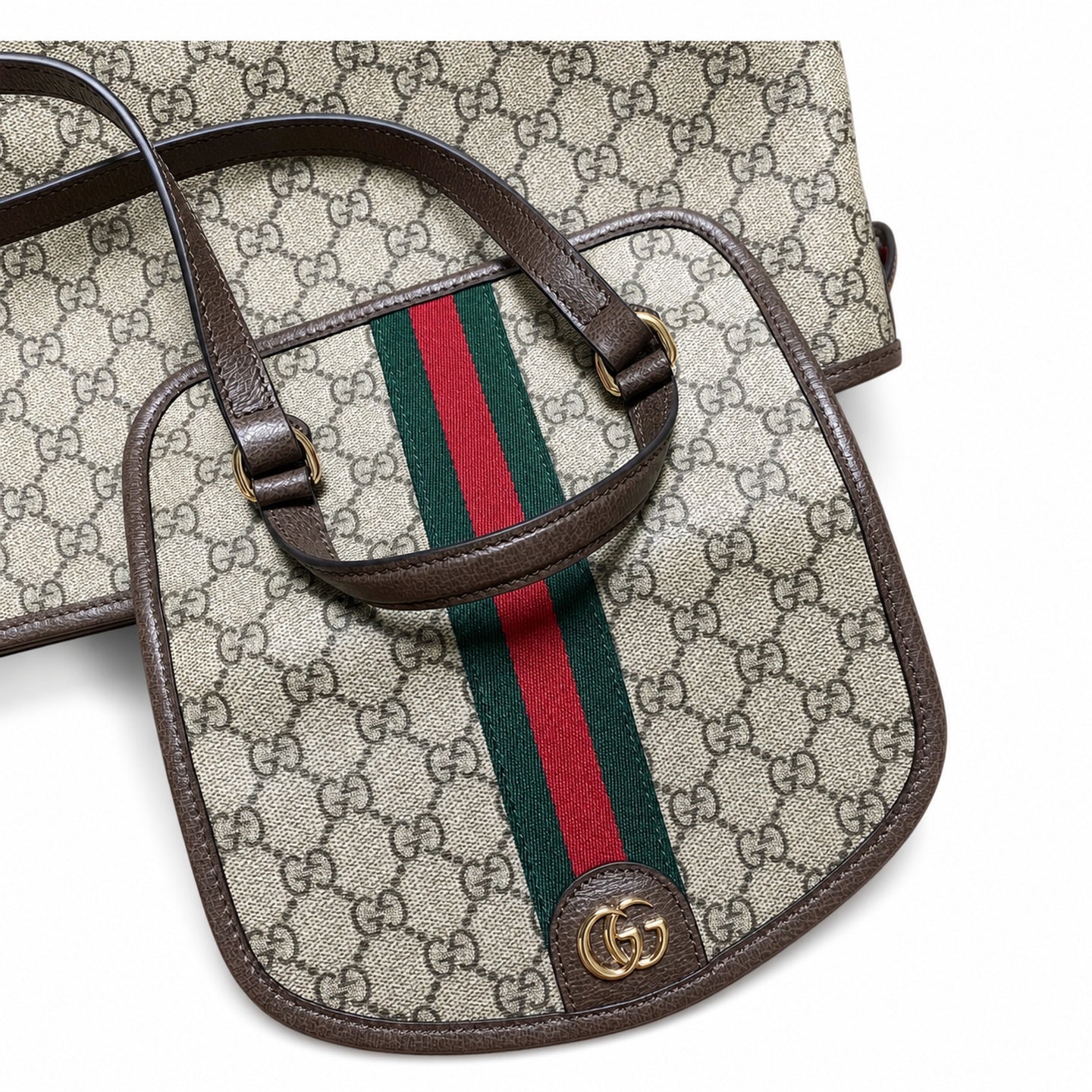 Gucci Ophidia Medium Beige Brown Backpack