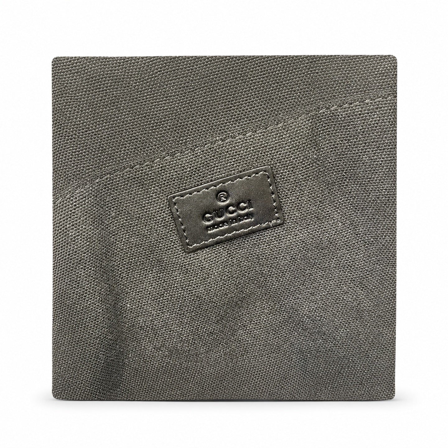Gucci Cotton Leather Black Gray Crossbody Bag