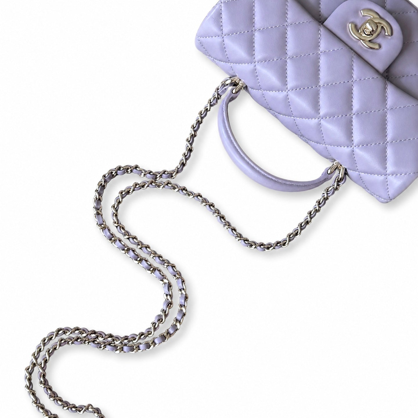 Chanel Mini Leather Gold Handbag
