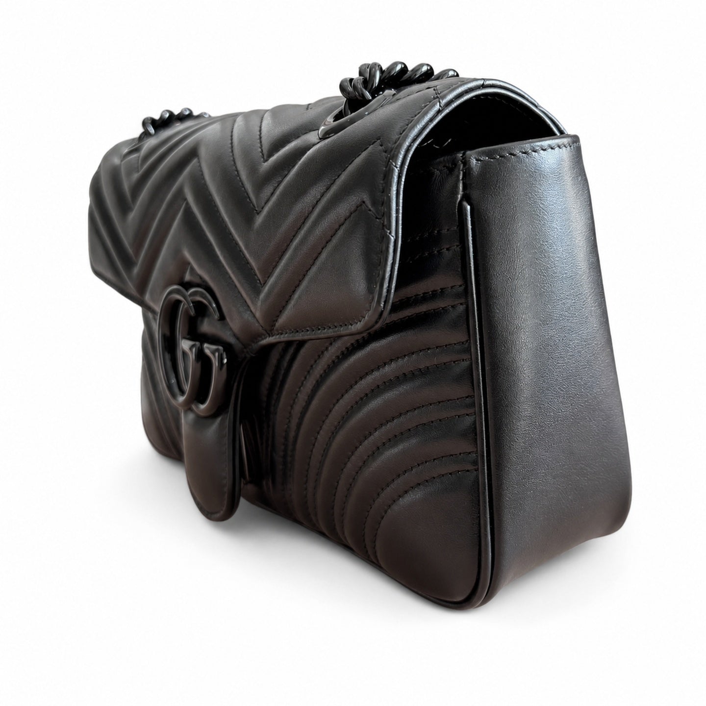 Gucci GG Marmont Leather Black Handbag