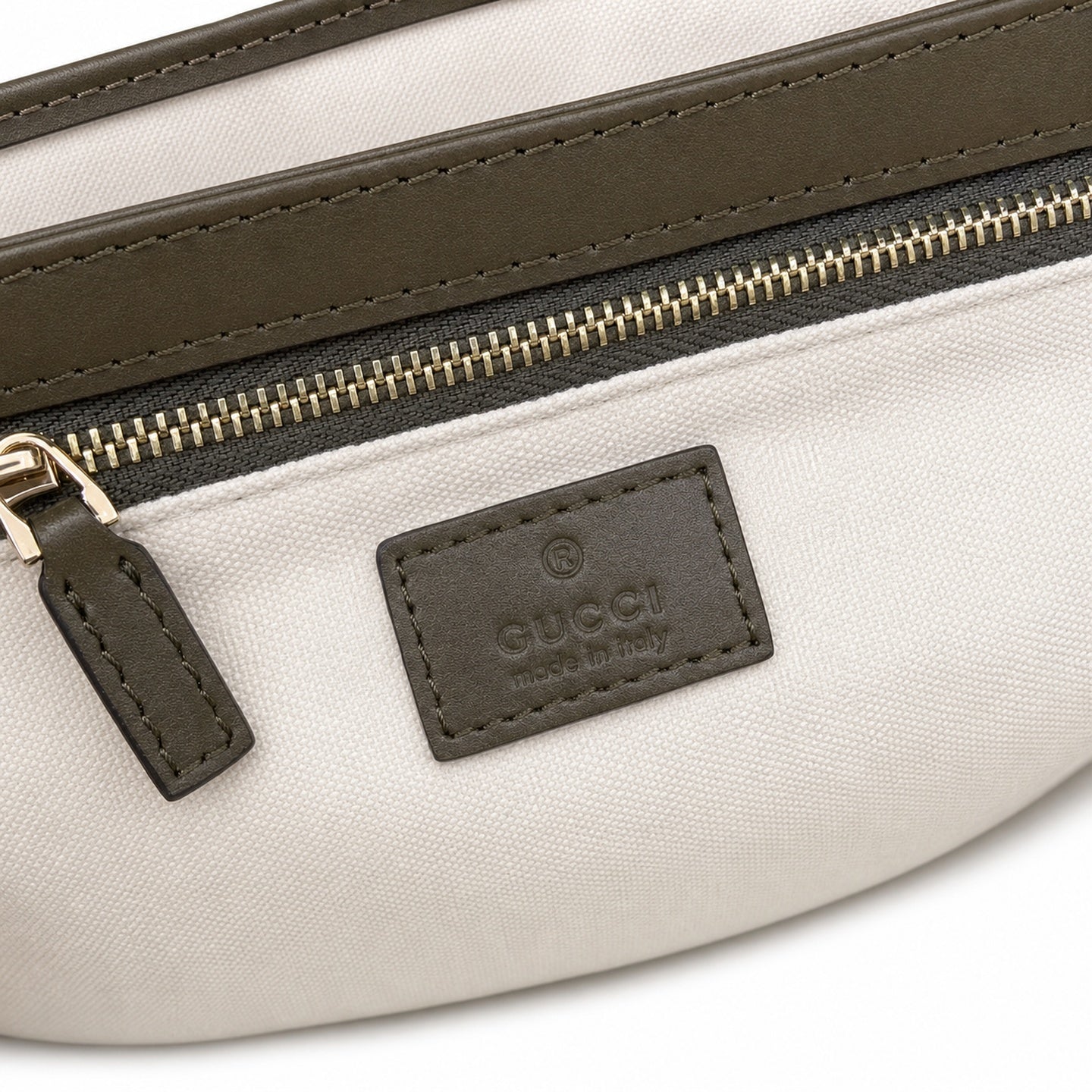 Gucci Horsebit 1955 Small Cotton Leather Brown Green Gold Shoulder Bag