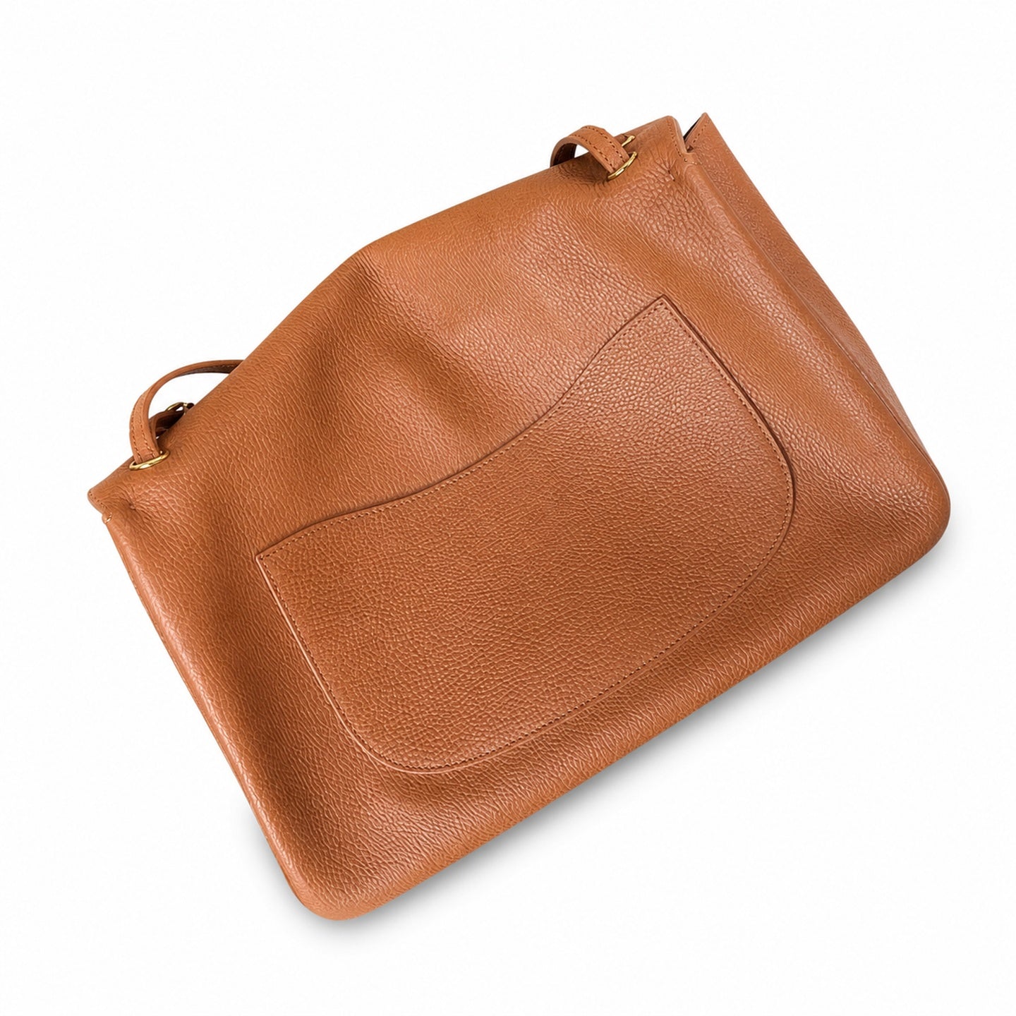 Chanel Large Leather Brown Gold Bag