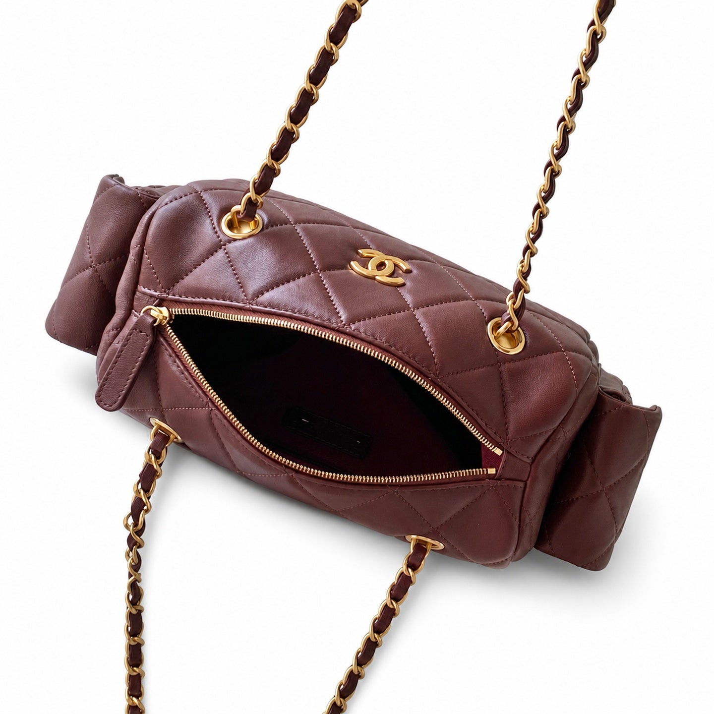 Chanel 25 Small Leather Bowling Bag