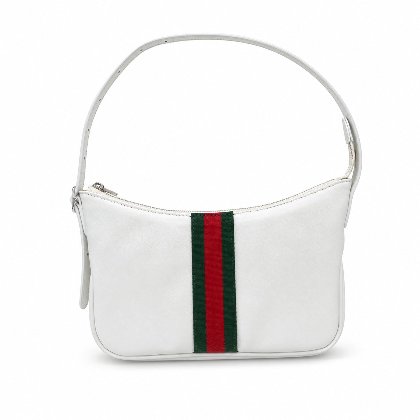 Gucci Leather White Brown Shoulder Bag