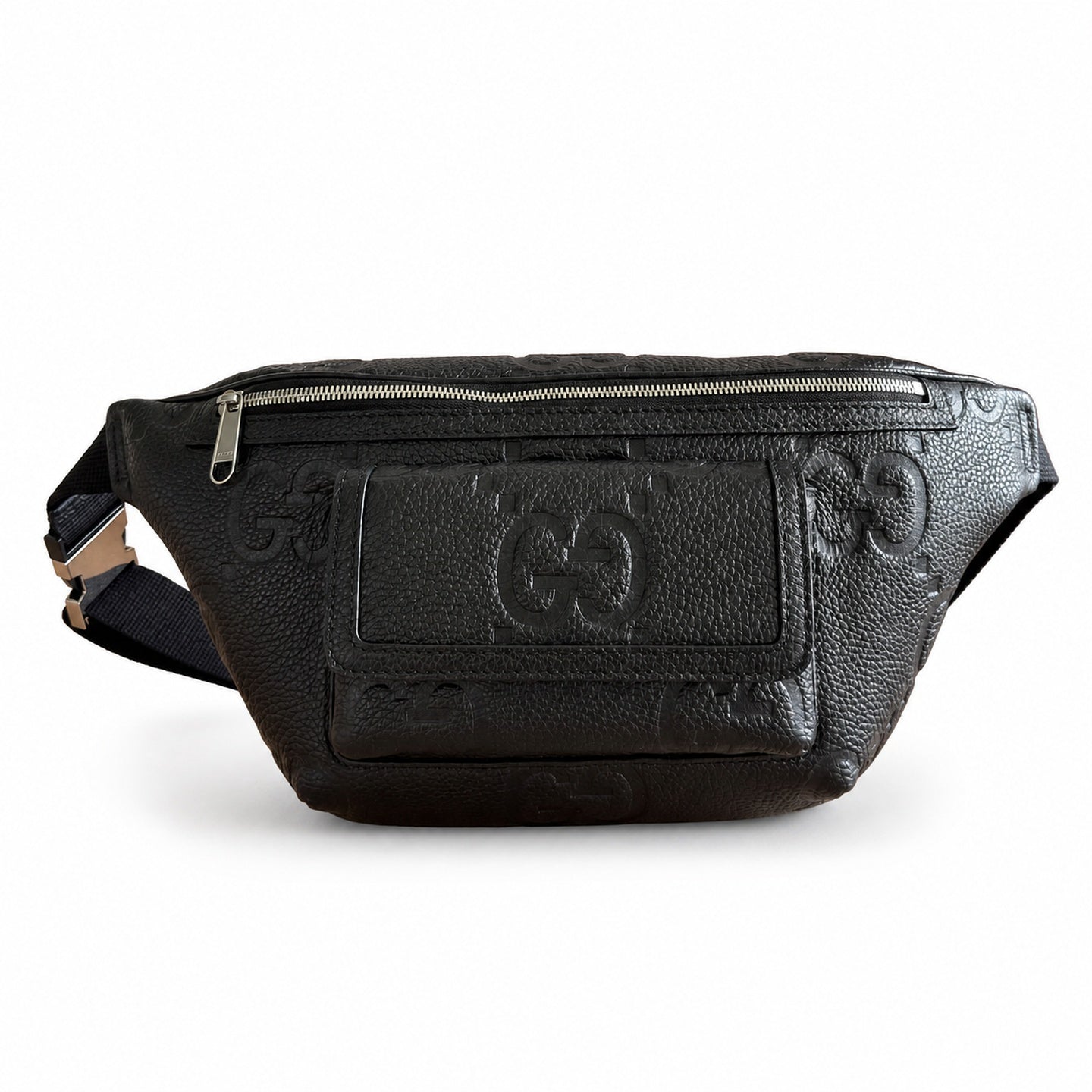 Gucci Cotton Leather Black Orange Waist Bag