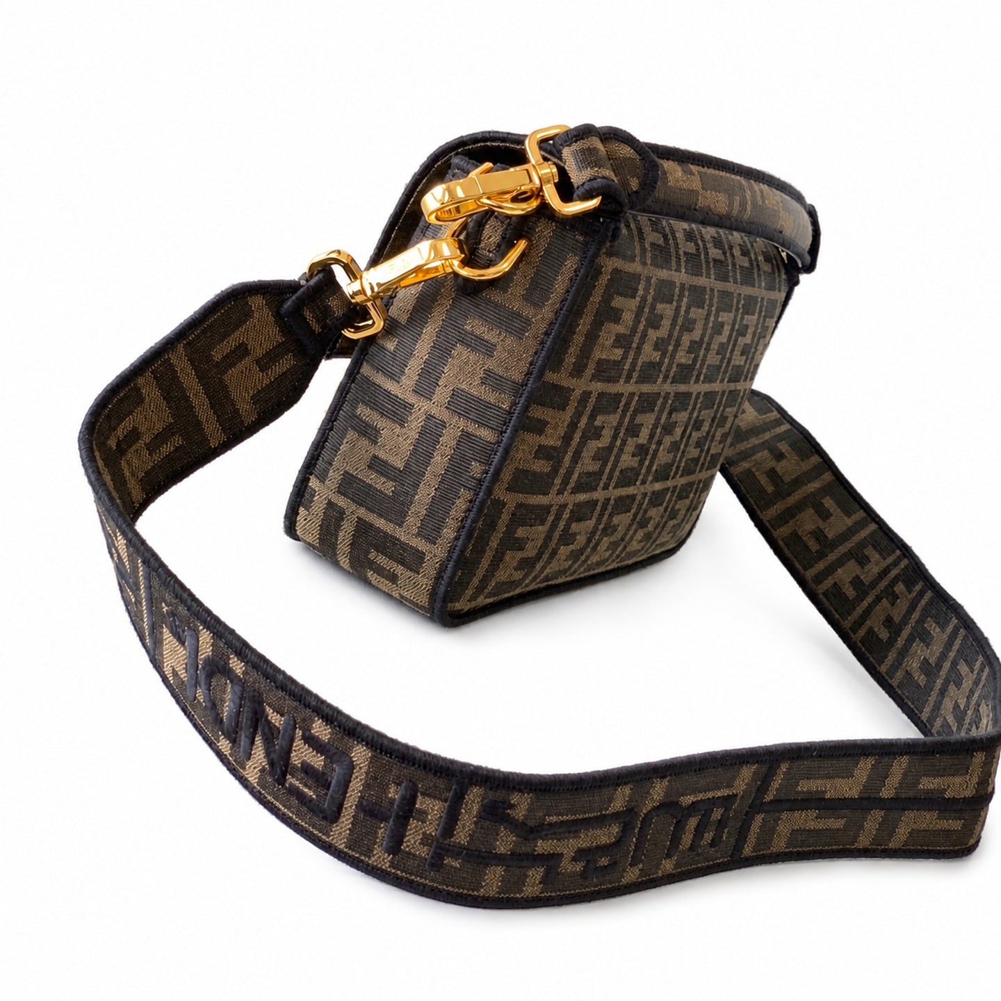 Fendi Baguette Medium Embroidered Black Handbag
