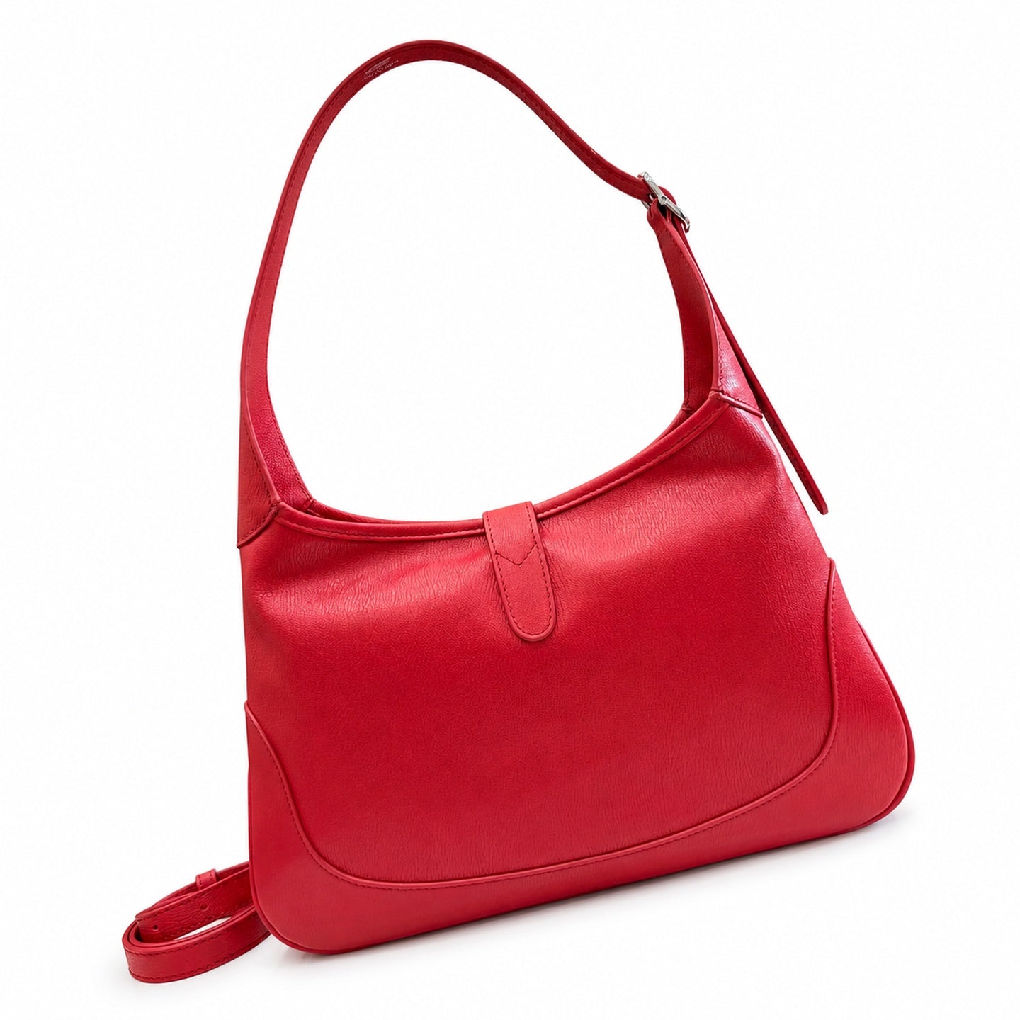 Gucci Leather Red Gold Handbag