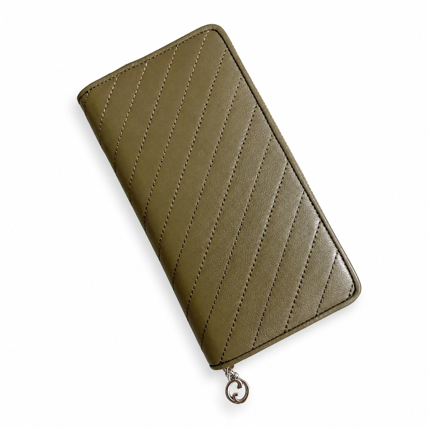 Gucci Blondie Leather Gray Wallet