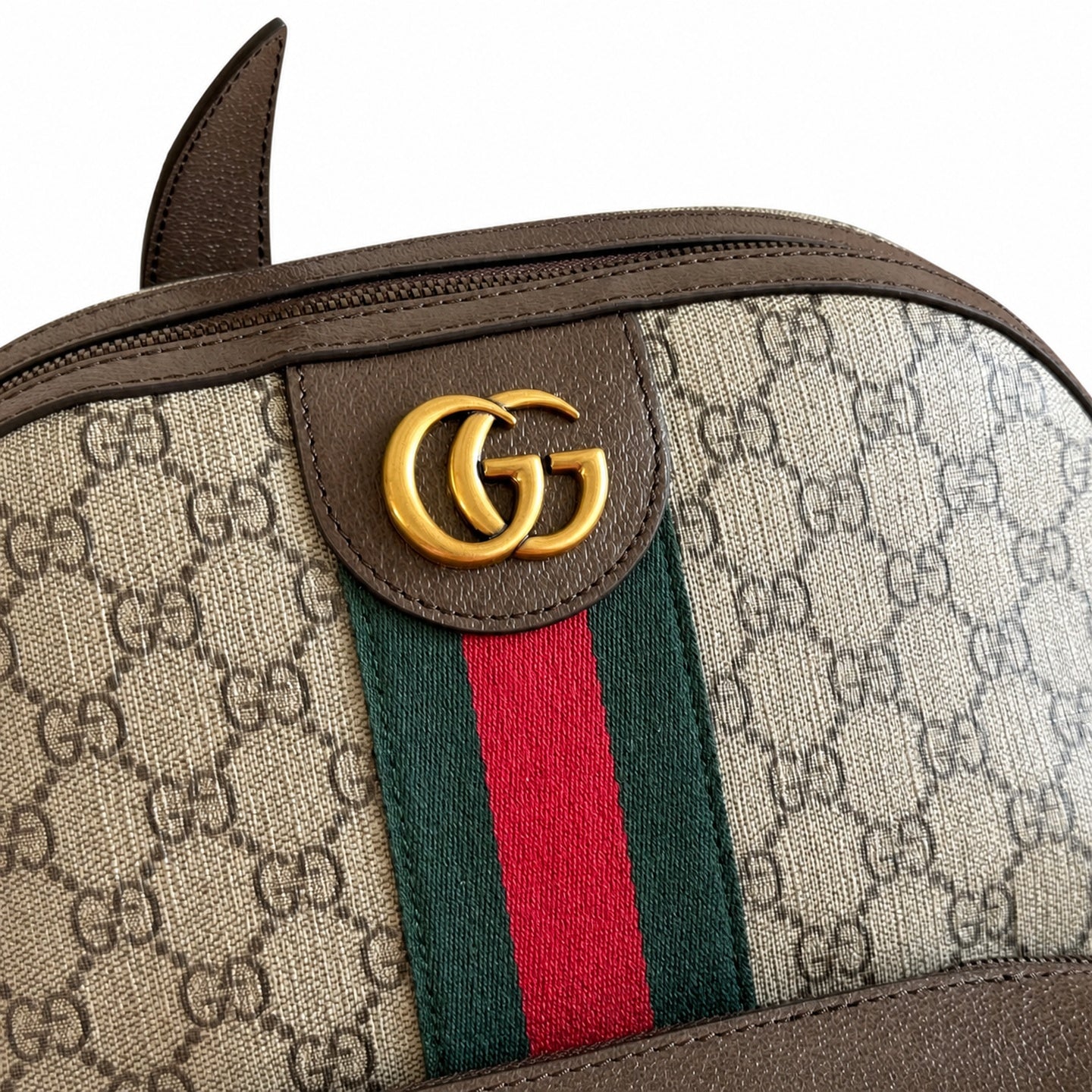 Gucci Ophidia Supreme Canvas Leather Red Green Bag