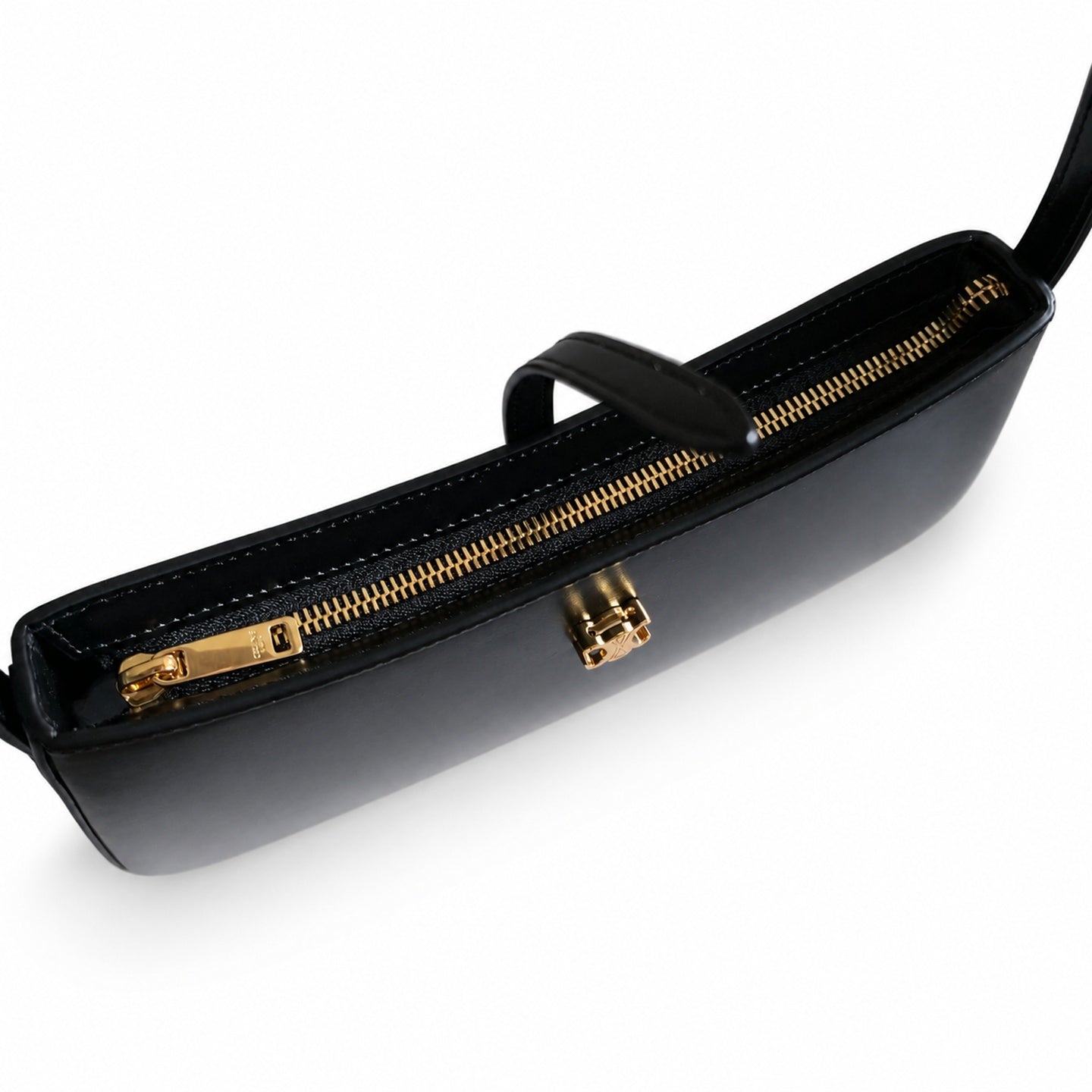 Celine Leather Gold Shoulder Bag
