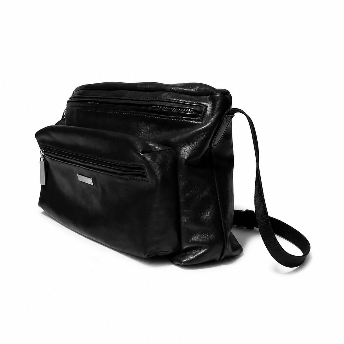 Gucci Leather Black Silver Bag