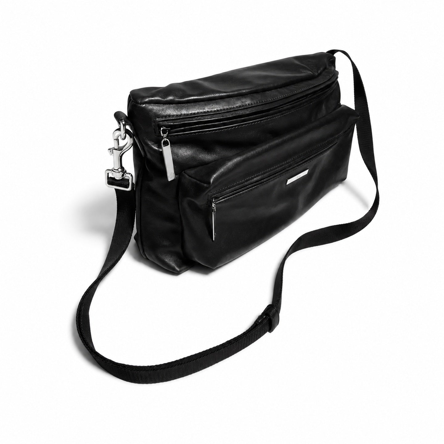 Gucci Leather Black Silver Bag