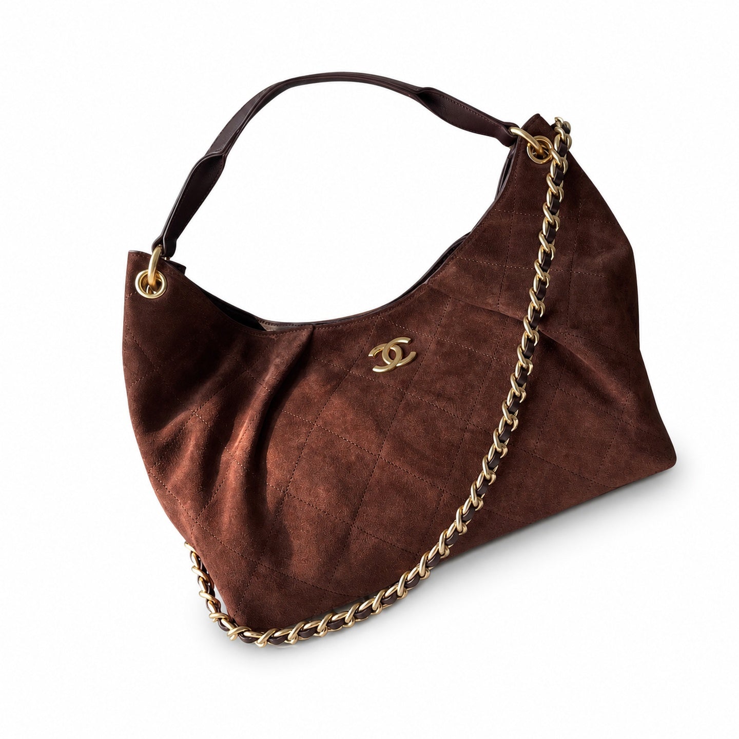 Chanel 25 Suede Leather Bag
