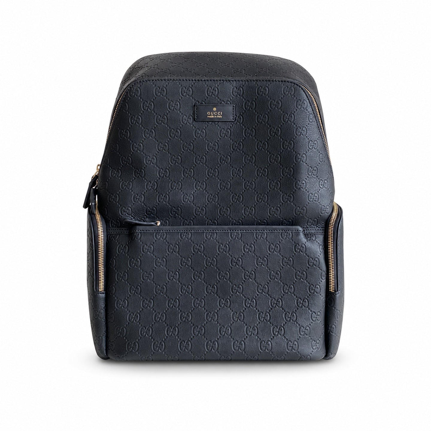 Gucci Men's Silk Leather Black Backpack