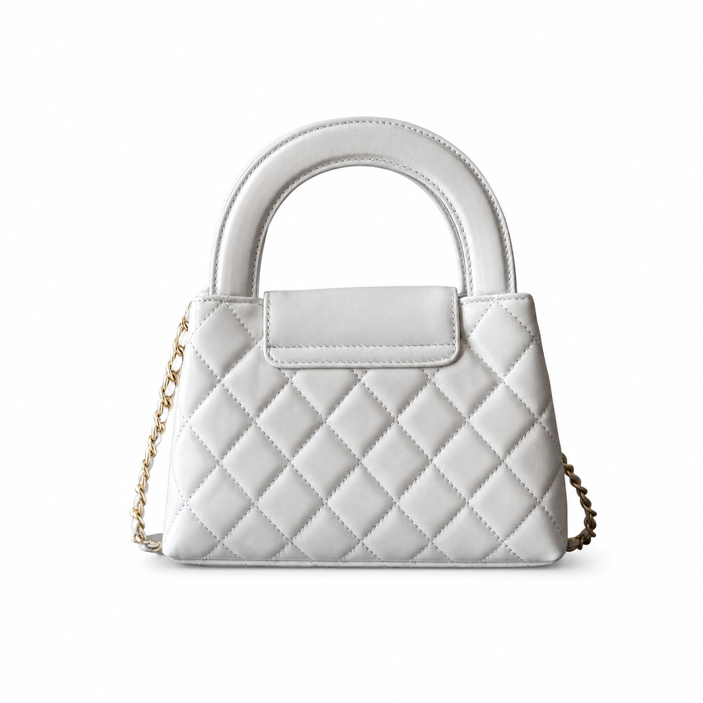 Chanel Kelly Leather White Bag
