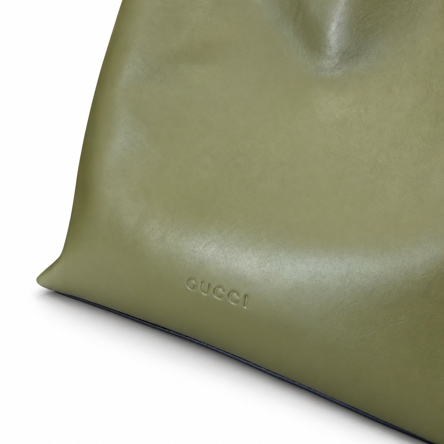Gucci Horsebit Cotton Leather Green Gold Handbag