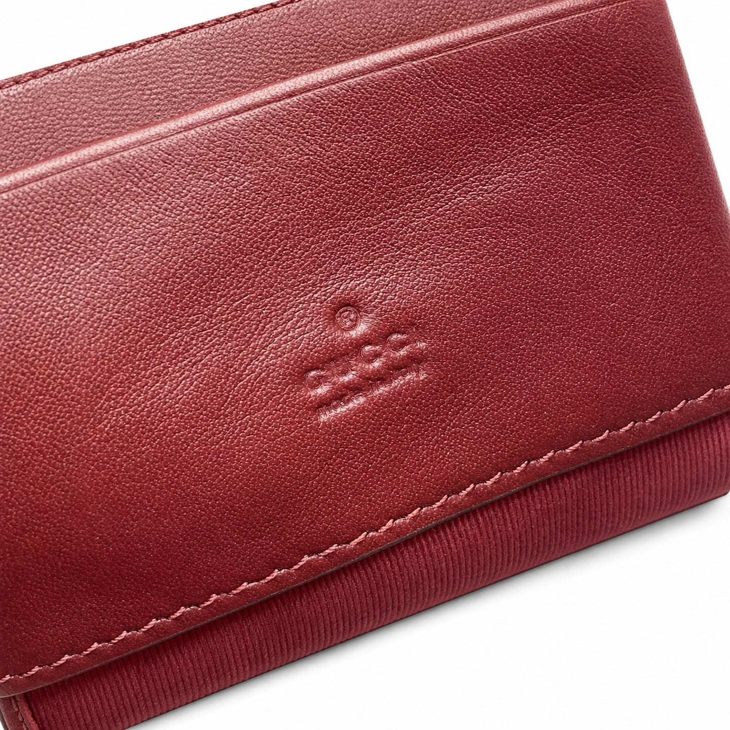 Gucci GG Marmont Mini Quilted Matelasse Leather Red Gold Handbag