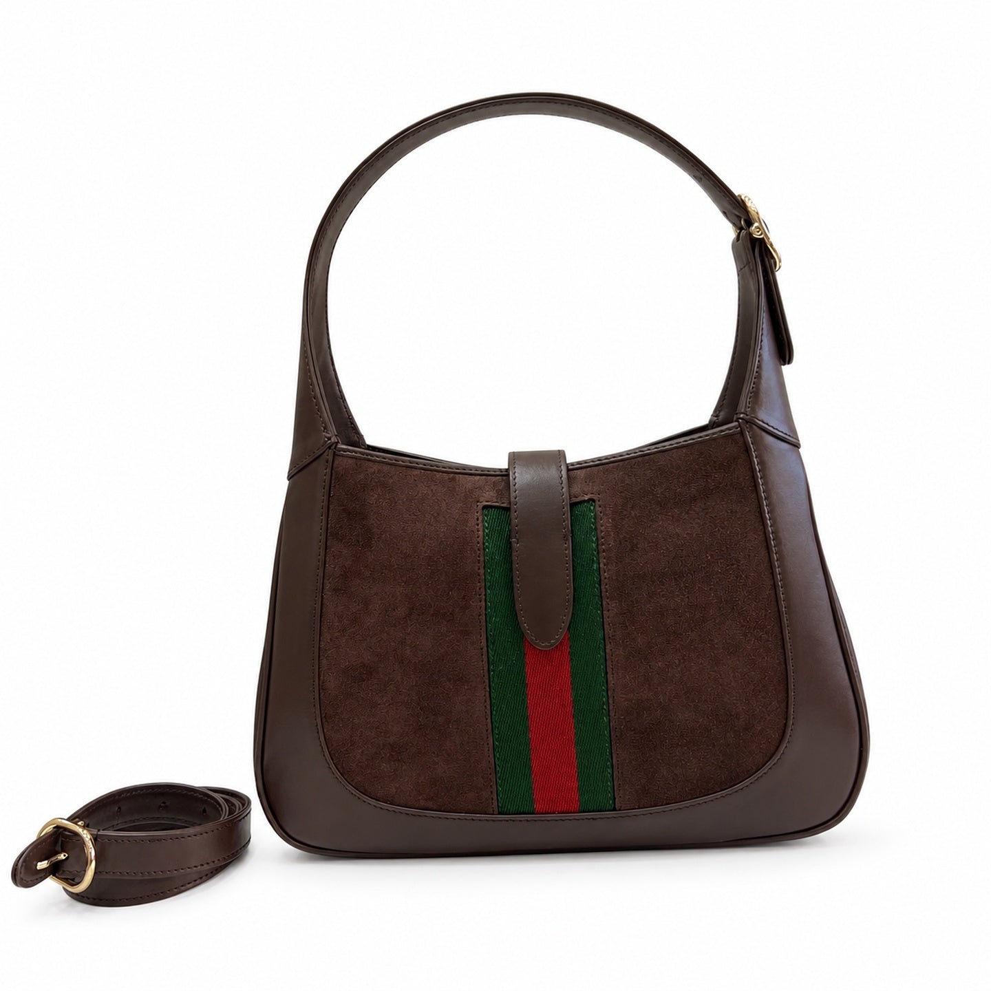 Gucci Jackie 1961 Leather Gold Handbag