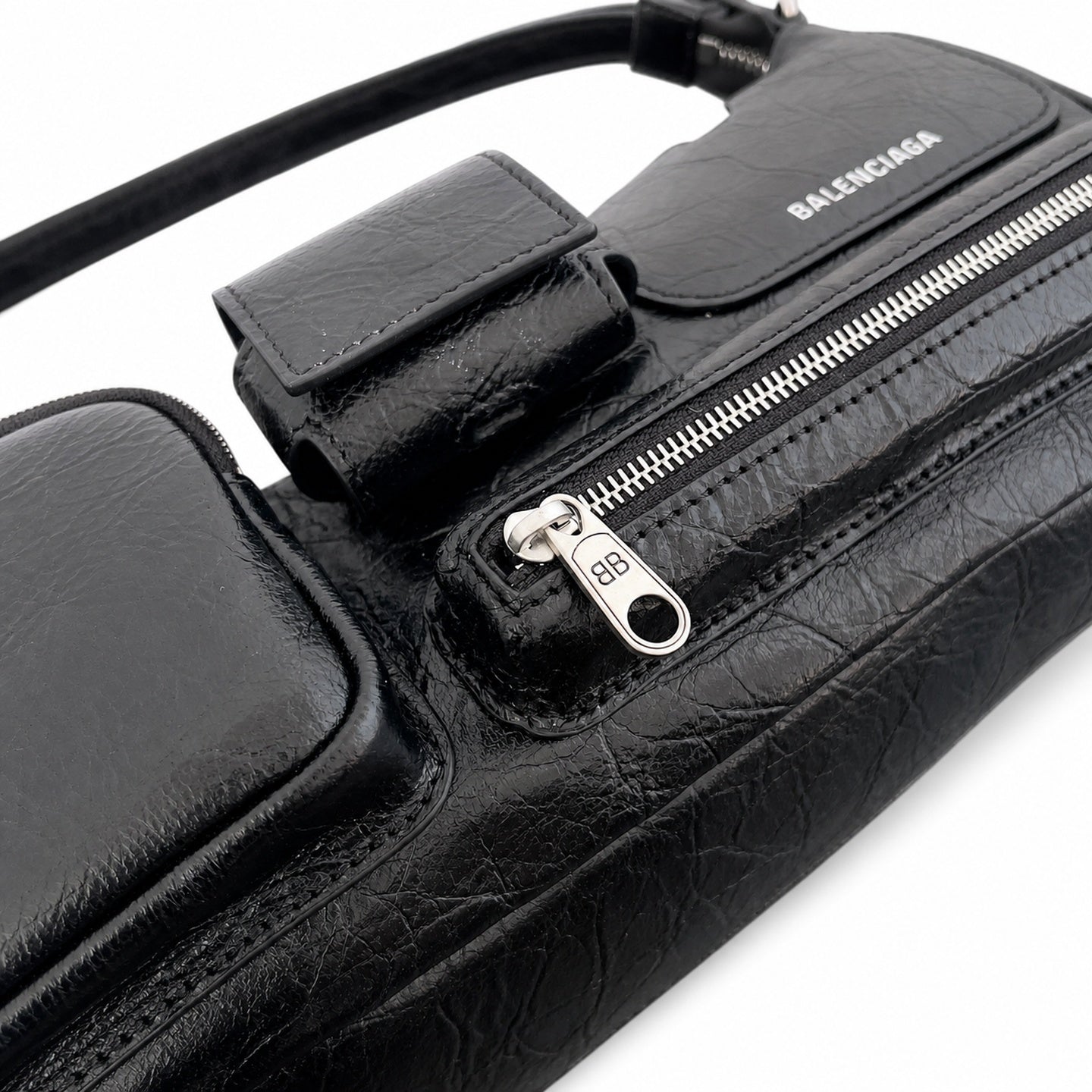 Balenciaga Superbusy Leather Shoulder Bag