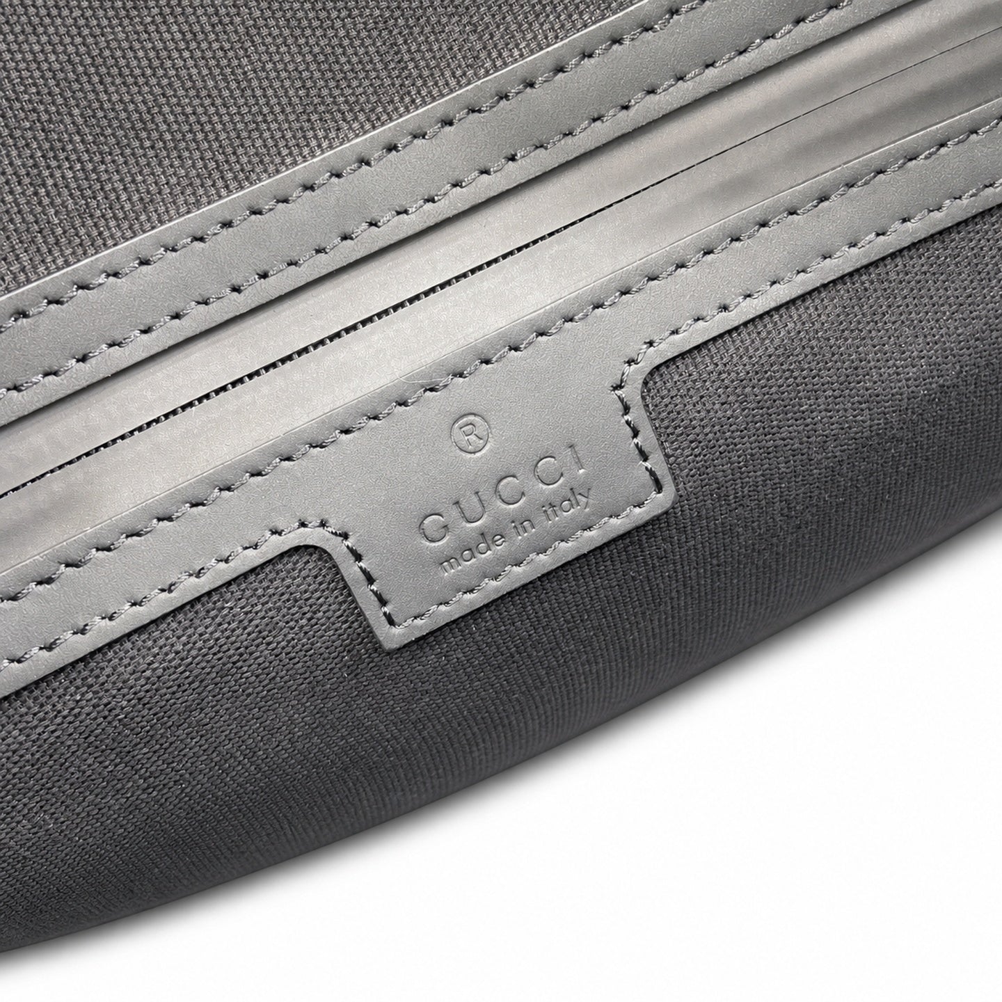 Gucci Cotton Leather Black Green Waist Bag
