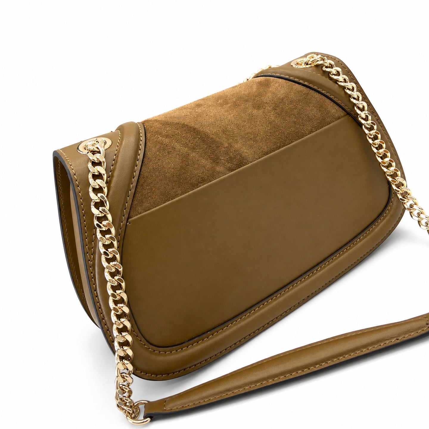 Gucci Blondie Small Leather Brown Gold Shoulder Bag