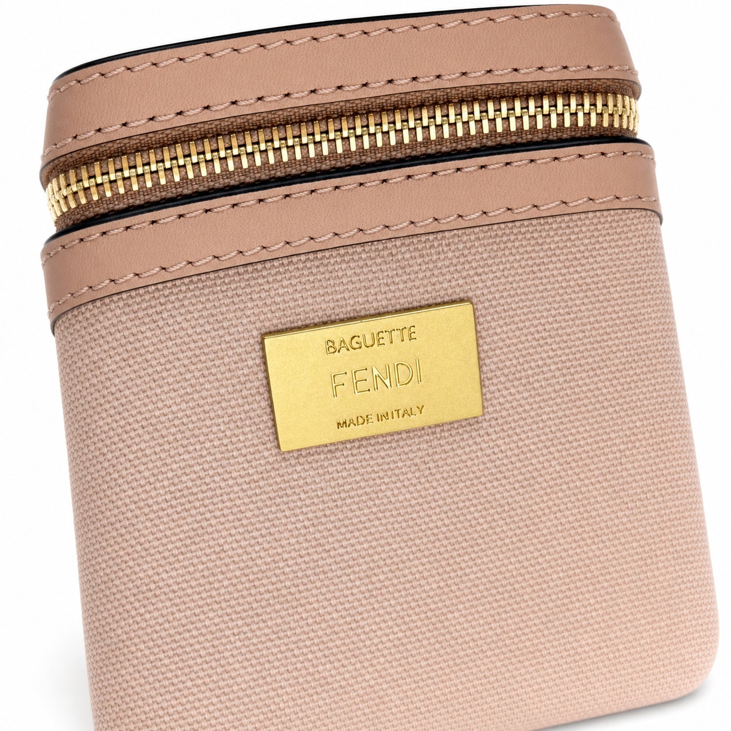 Fendi Baguette Small Embroidered Canvas Bag