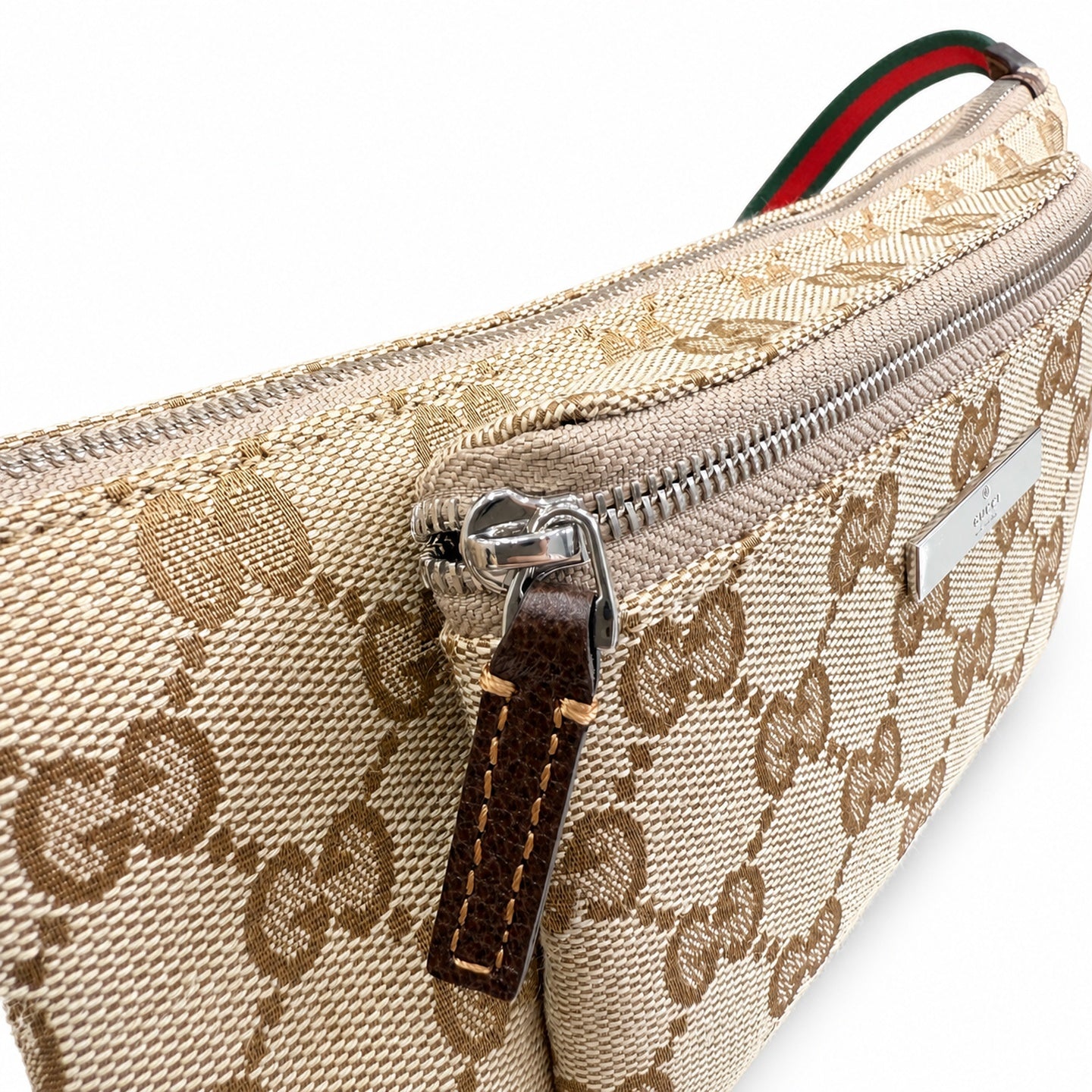 Gucci Mini Canvas Leather Brown Handbag