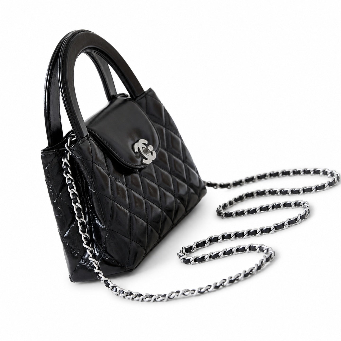 Chanel Kelly Silver Bag
