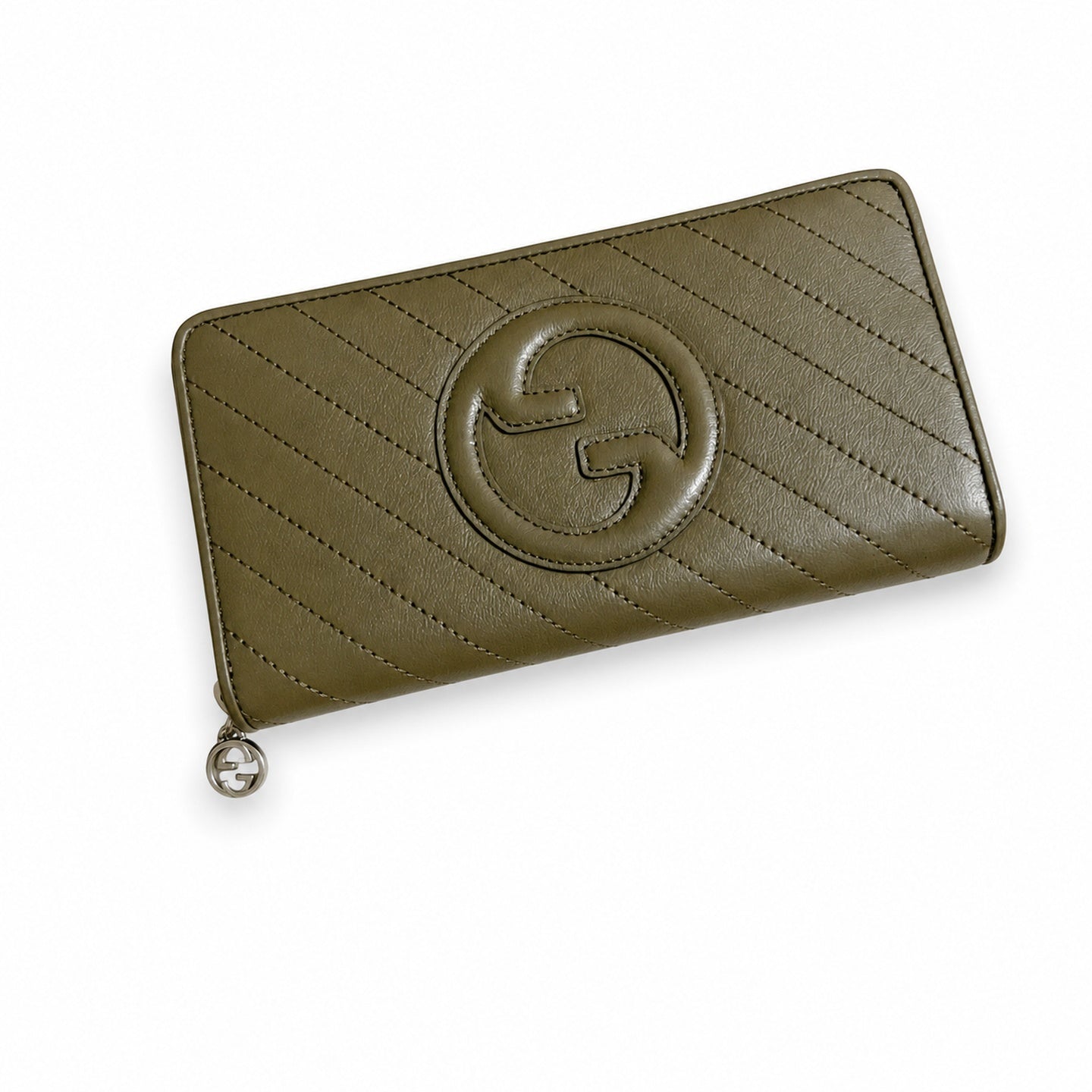 Gucci Blondie Leather Gray Wallet