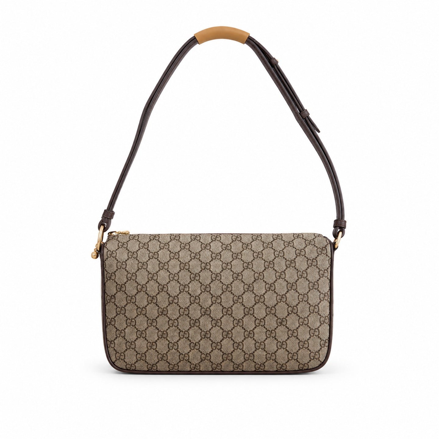 Gucci Horsebit Mini Canvas Leather Brown Handbag
