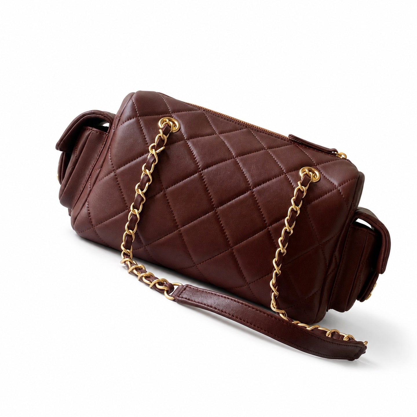 Chanel 25 Small Leather Bowling Bag