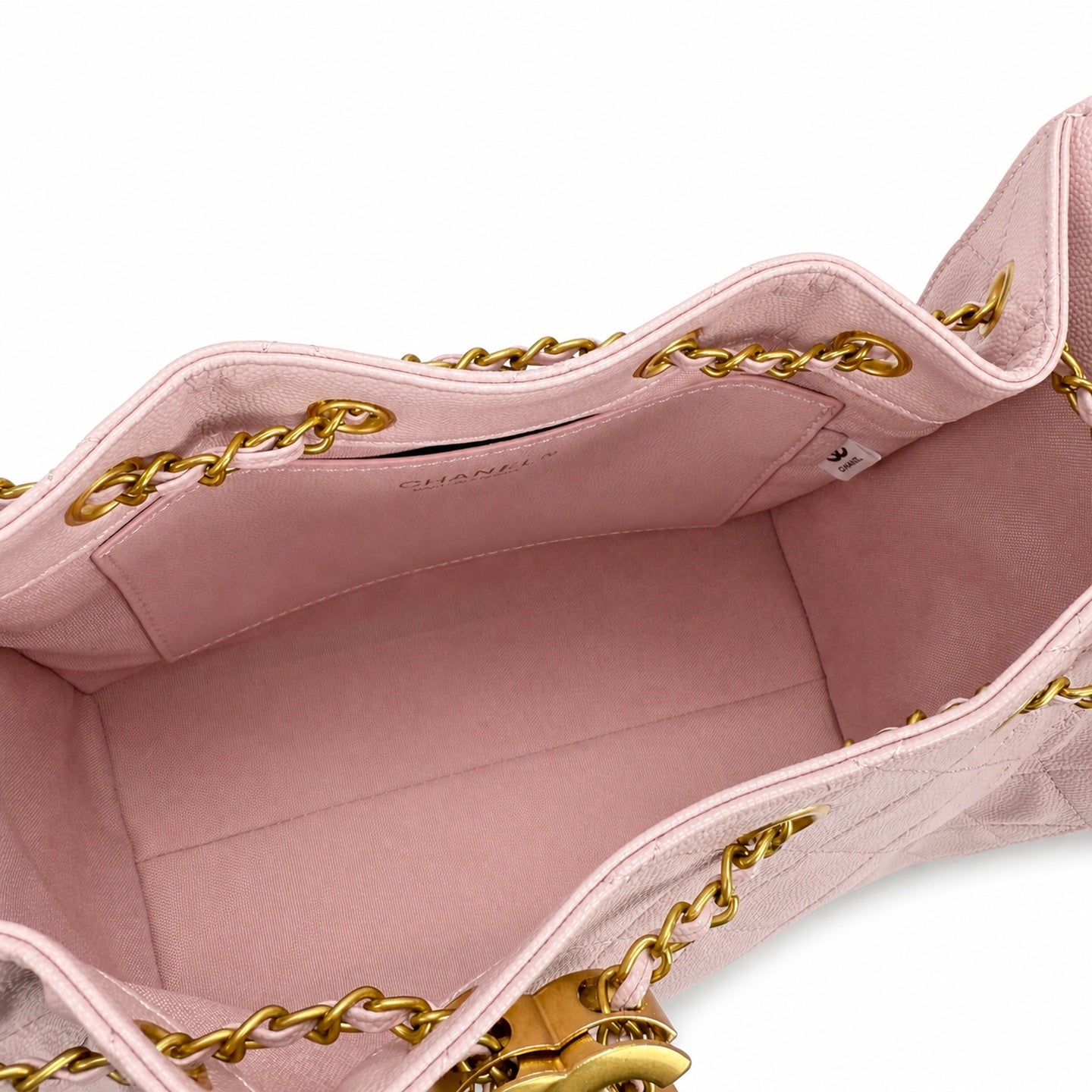 Chanel 25 Small Leather Bucket Bag