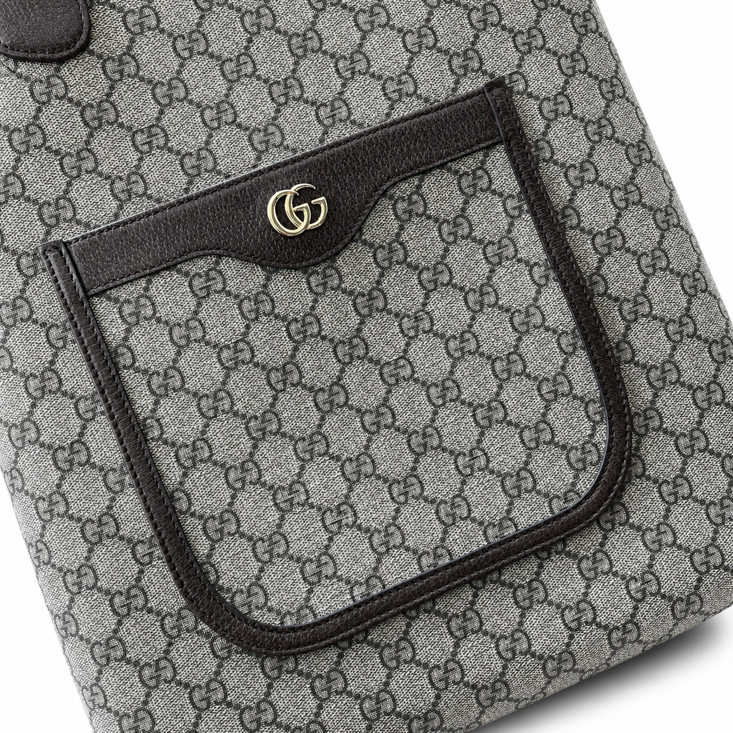 Gucci Ophidia Supreme Small Suede Canvas Leather Beige Brown Red Green Gold Tote Bag