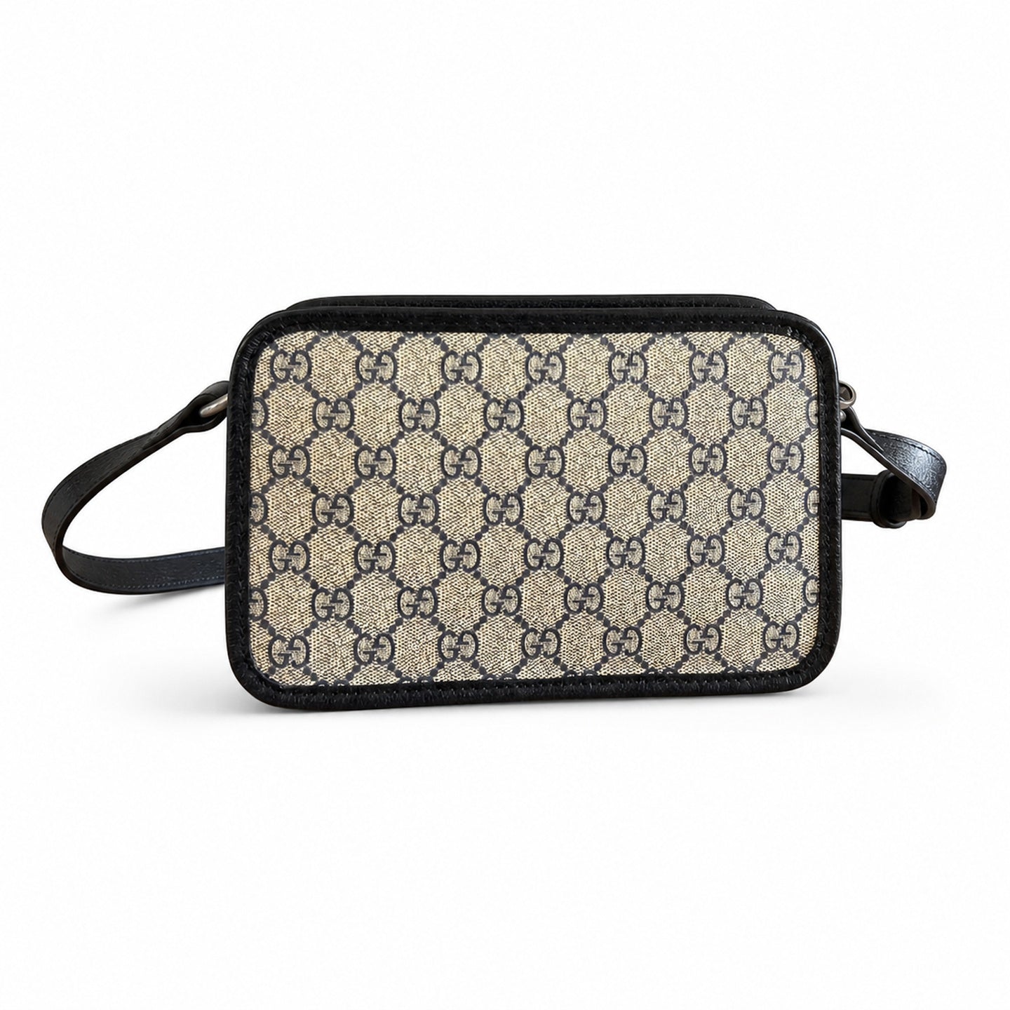 Gucci Mini Leather Blue Crossbody Bag